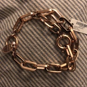 Henri Bendel rose gold chain bracelet